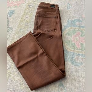 Paige Denim Wax Coated Claudine Jeans